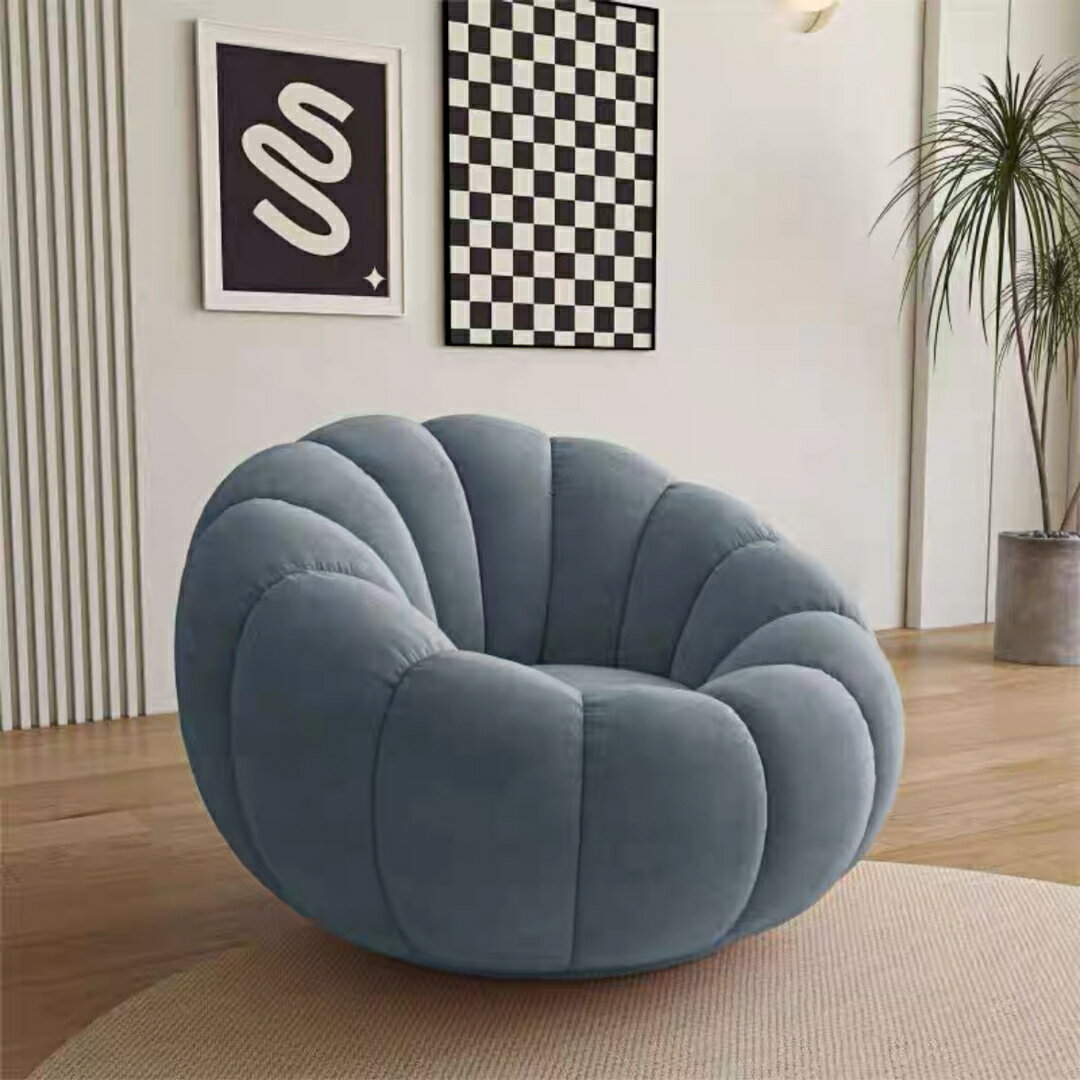 Western Furniture - A037483座椅子 コンパクト フロアソファー 1人掛け ソファ360°回転座椅子 チェア