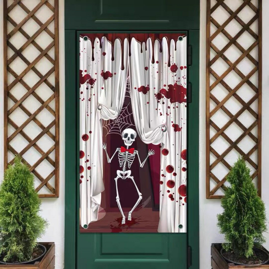 ハロウィン 飾り 家飾り 装飾ドア 玄関飾り 吊り下げ式 壁装飾 店舗 のれん