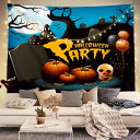 A037506ハロウィン タペストリー 壁掛け ポスター フォト 背景布 Halloween