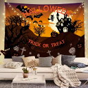 A037508ハロウィン タペストリー 壁掛け ポスター フォト 背景布 Halloween