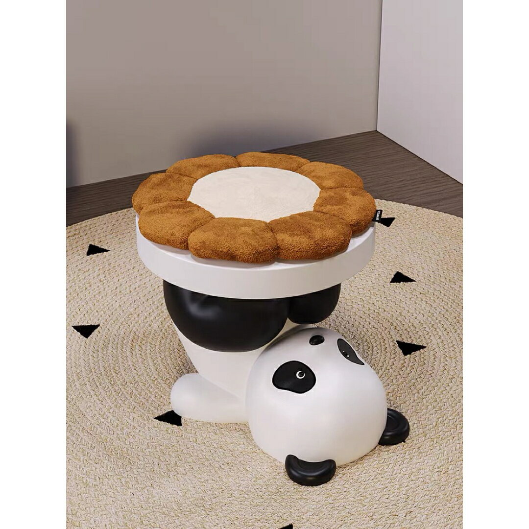 A037557パンダ 動物椅子 イス スツール(パンダ柄) インテリア家具 パンダ雑貨