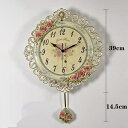 A037567クロック。壁掛け時計 かけ時計 姫系雑貨 花柄(3)