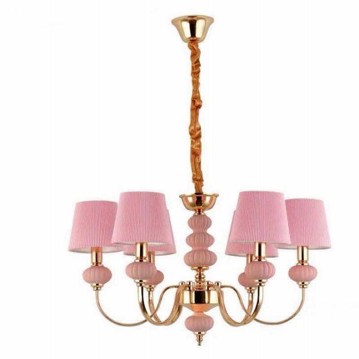 Lighting - A0575470720ペンダントライト．洋風照明．シャンデリア　北欧デザイン シーリングライト不可 高級天井照明 6灯 ピンク 電源直結タイプ