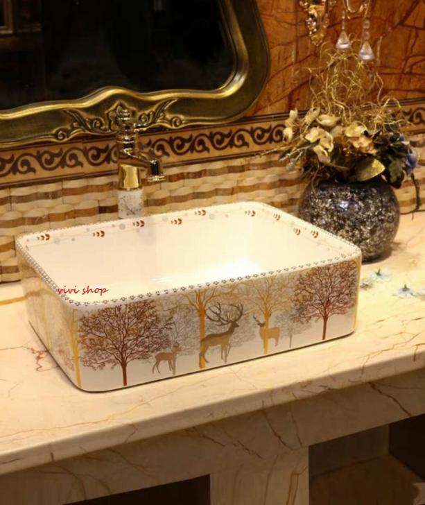 A0200771220F60洗面ボウルセット 洗面ボール 陶器 手水鉢 手洗器 手洗い鉢 洗面器