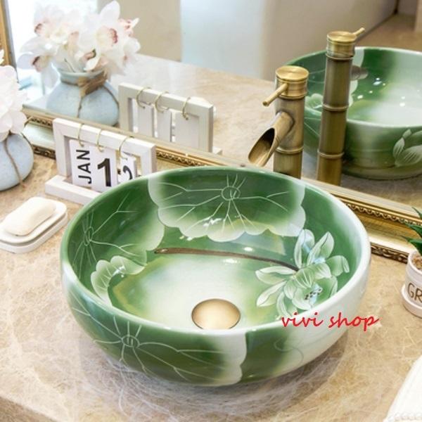 A0223821220洗面ボウルセット 洗面ボール 陶器 手水鉢 手洗器 手洗い鉢 洗面器