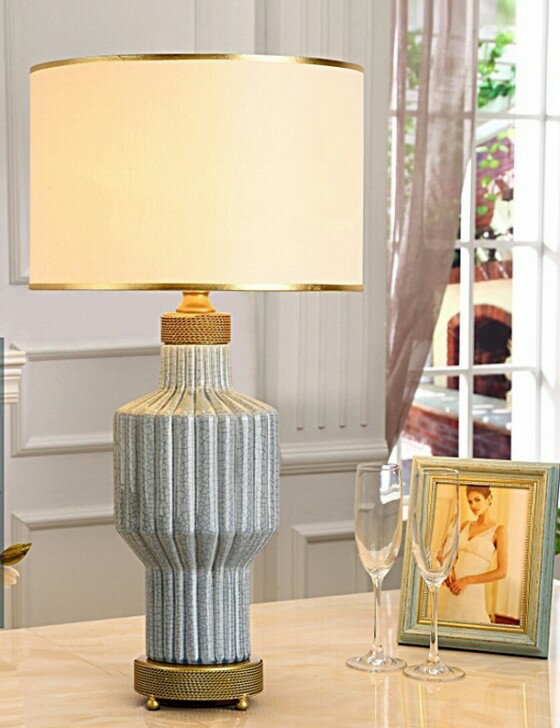 A027148D89インテリア照明 テーブルスタンド 照明スタンド 卓上ステンド．高級陶器ステンド