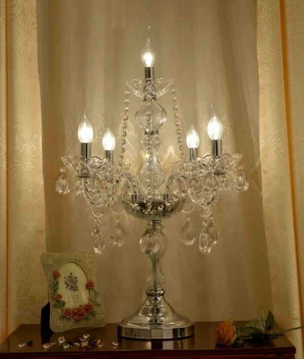 A019739D258-52インテリア照明 テーブルスタンド 照明スタンド 卓上テーブルライト． 高級水晶スタンド