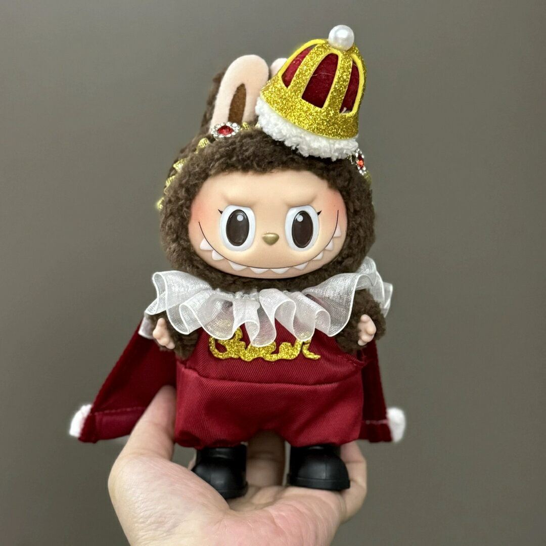 A066153LABUBU ラブブ用 王冠 マント付き 王様ドール服3点セット