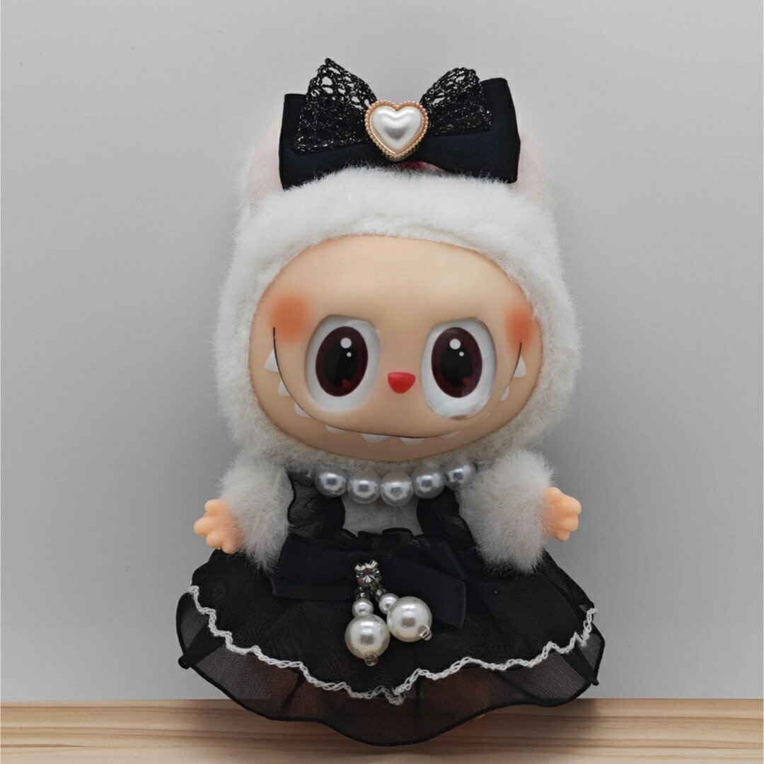 A066181新品3点セット labubuラブブぬいぐるみ服17cm着せ替え着ぐるみ