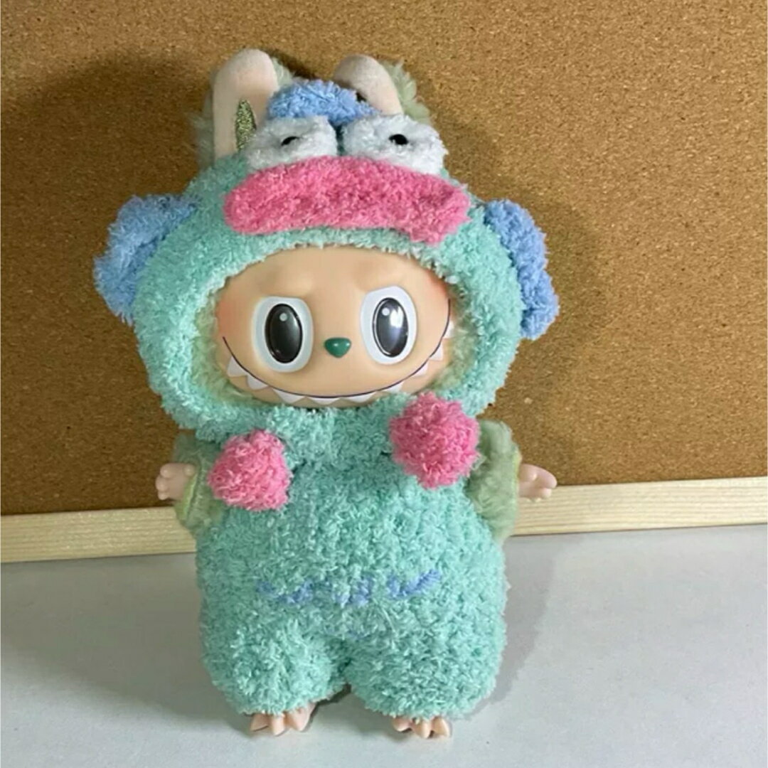 A066298新品2点セット labubuラブブぬいぐるみ服17cm着せ替え着ぐるみ