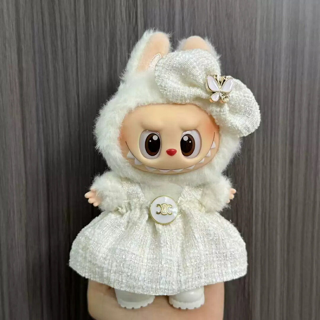 A066337新品3点セットワンピース labubuラブブぬいぐるみ服17cm着せ替え着ぐるみ