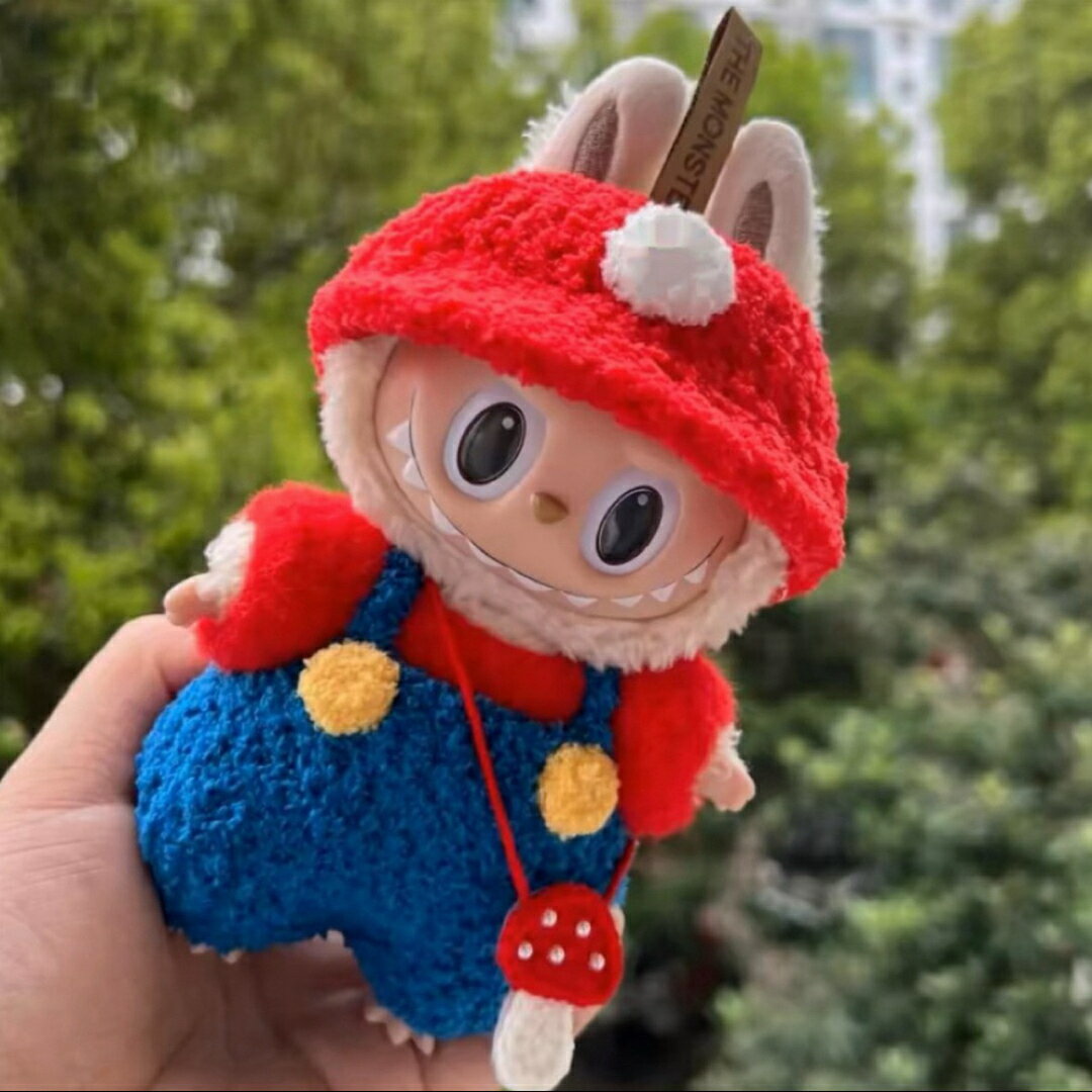 A066397新品3点セット labubuラブブぬいぐるみ服17cm着せ替え着ぐるみ