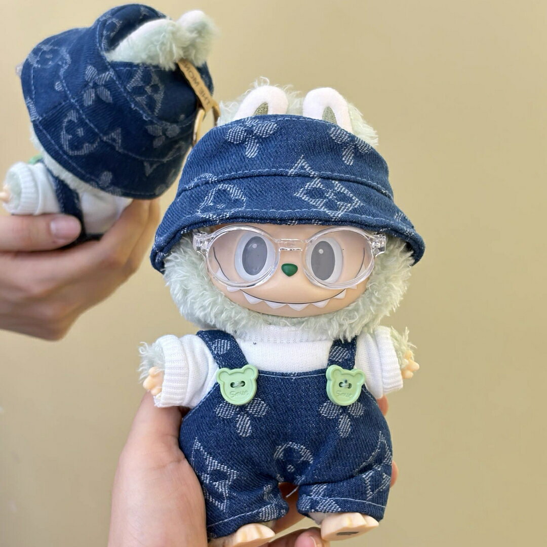 A066691新品4点セット可愛いスイカlabubuラブブぬいぐるみ服17cm着せ替え着ぐるみ