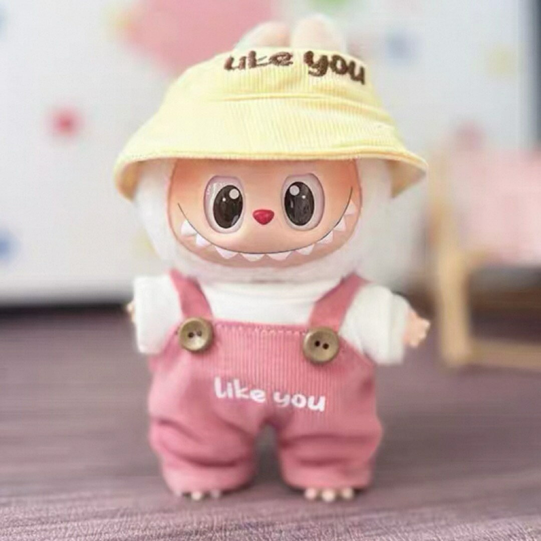 A066693新品3点セット可愛いスイカlabubuラブブぬいぐるみ服17cm着せ替え着ぐるみ