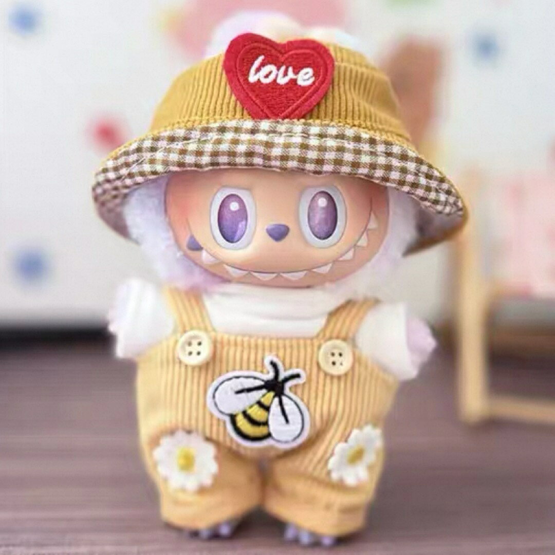 A066694新品3点セット可愛いスイカlabubuラブブぬいぐるみ服17cm着せ替え着ぐるみ