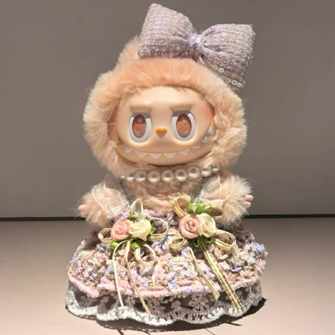 A066718新品3点セット可愛いlabubuラブブぬいぐるみ服17cm着せ替え着ぐるみ