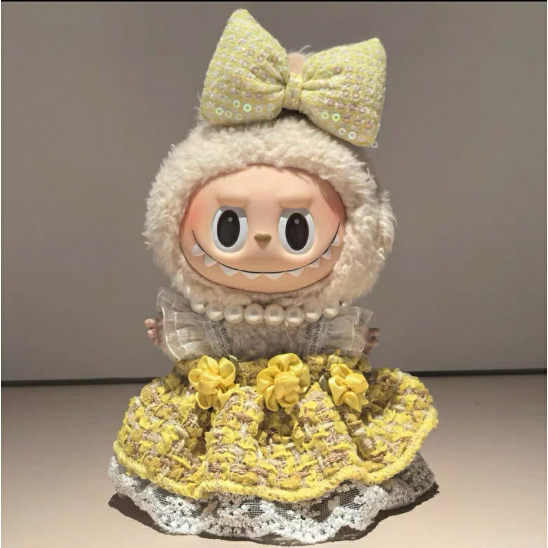 A066720新品3点セット可愛いlabubuラブブぬいぐるみ服17cm着せ替え着ぐるみ