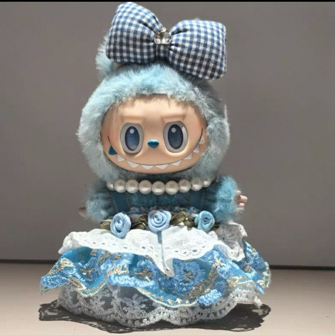 A066721新品3点セット可愛いlabubuラブブぬいぐるみ服17cm着せ替え着ぐるみ