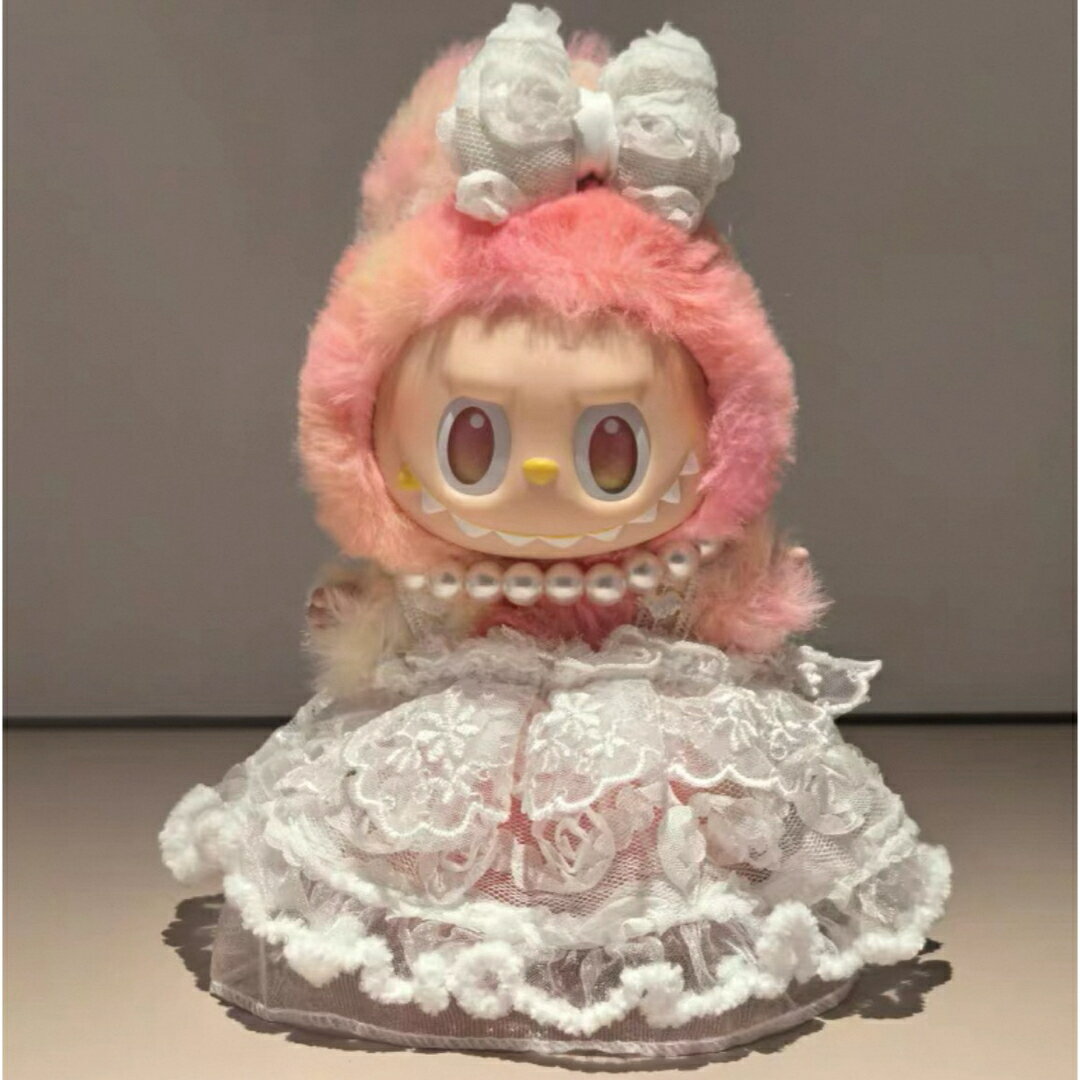 A066728新品3点セット可愛いlabubuラブブぬいぐるみ服17cm着せ替え着ぐるみ