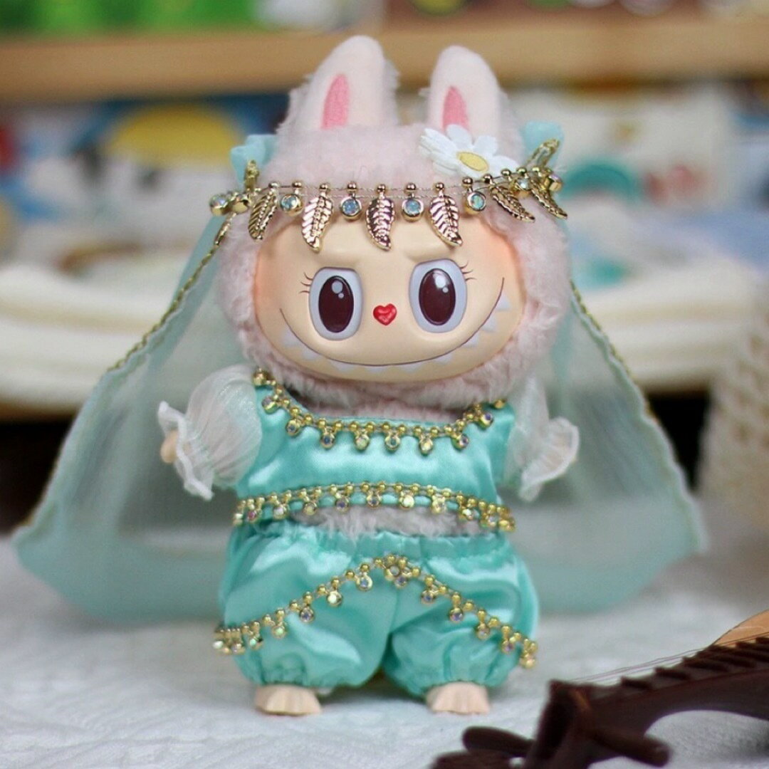 A066768新品3点セット ワンピースlabubuラブブぬいぐるみ服17cm着せ替え着ぐるみ