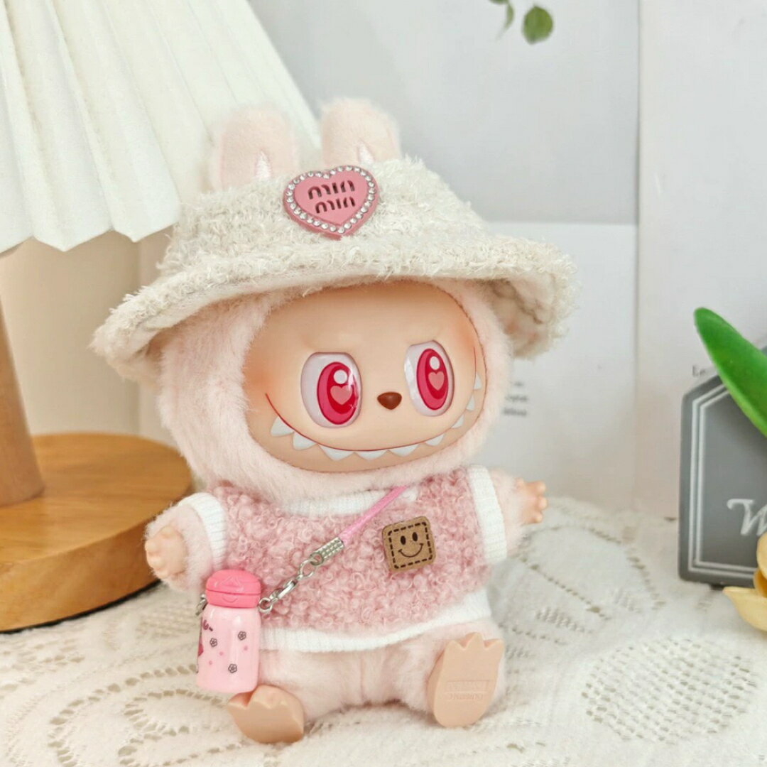 A066769新品3点セット ワンピースlabubuラブブぬいぐるみ服17cm着せ替え着ぐるみ