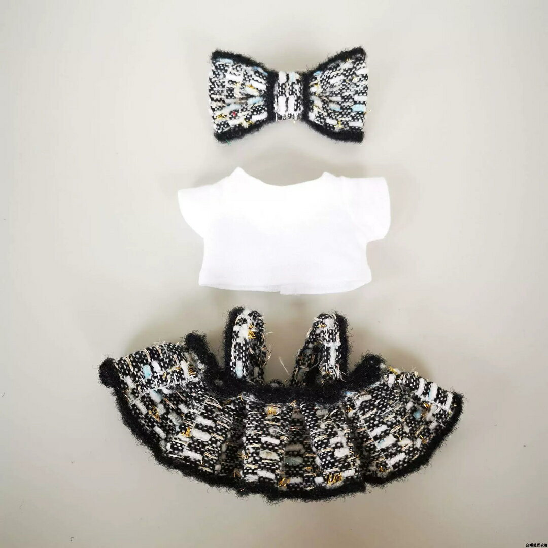 A066853新品3点セット可愛いlabubuラブブぬいぐるみ服17cm着せ替え着ぐるみ