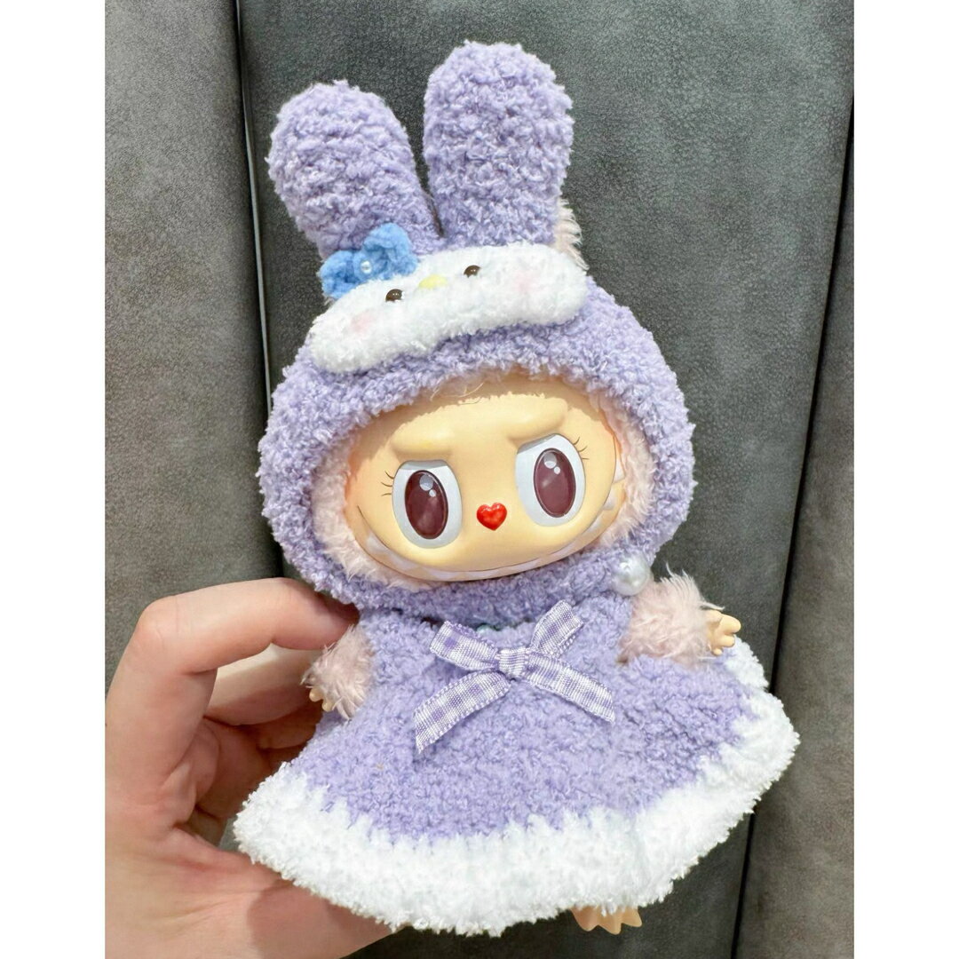 A066896新品2点セット可愛いlabubuラブブぬいぐるみ服17cm着せ替え着ぐるみ