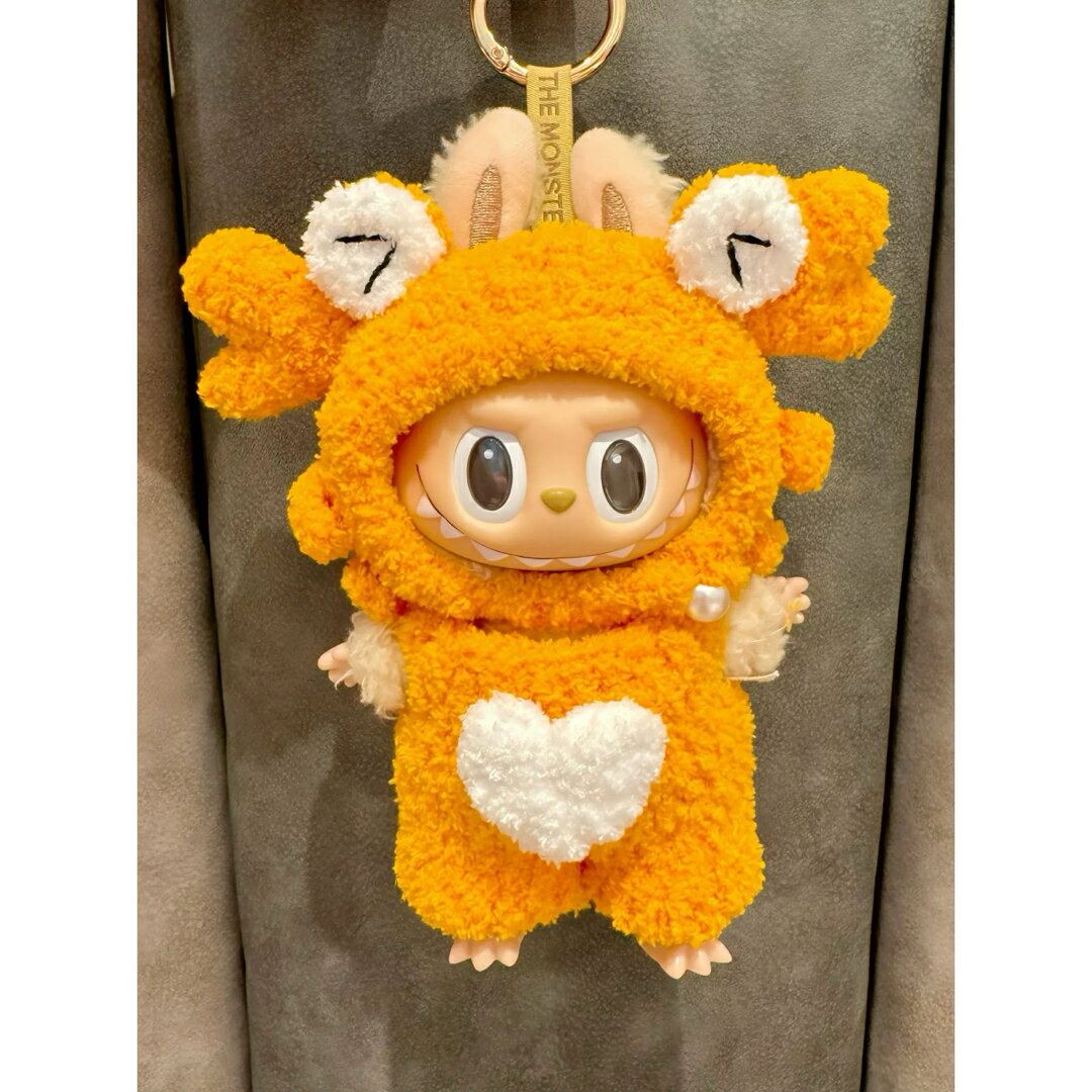 A066908新品2点セット可愛いカニlabubuラブブぬいぐるみ服17cm着せ替え着ぐるみ