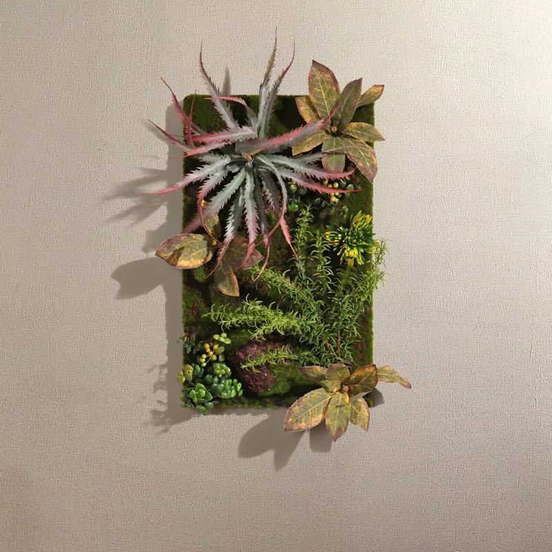 Other - A003576壁飾り 人工観葉植物 壁掛けインテリア ディスプレイ 壁掛けミックスグリーン 造花 壁掛け．