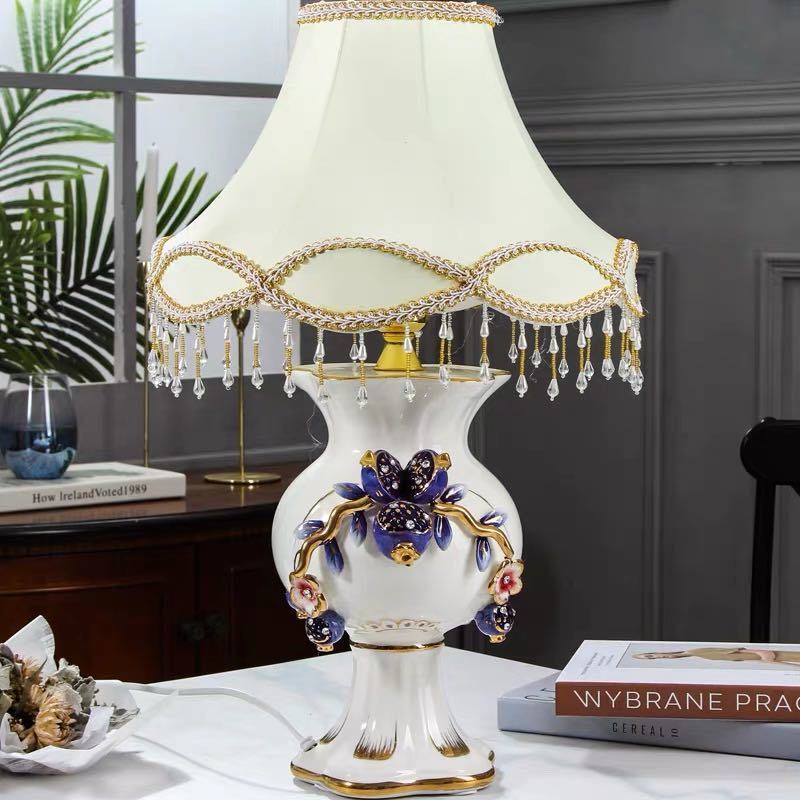 Orchid Lamps - A045764照明スタンドライト テーブルランプ デスクライト 卓上ステンド ．高級陶器ステンド