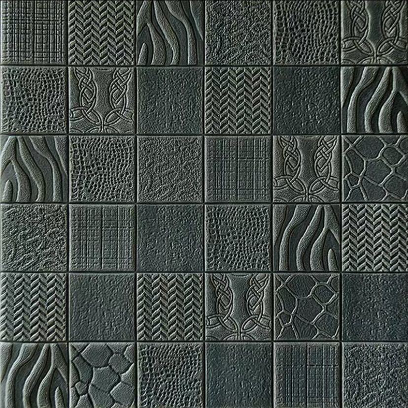 A01806550枚 70cm×70cm 背景壁 ．3D立体レンガ模様壁紙 防水 汚い防止 カビ防止