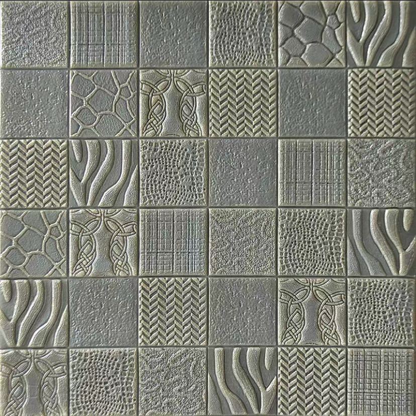 50枚 70cm×70cm 背景壁 3D立体レンガ模様壁紙 防水 汚い防止 カビ防止