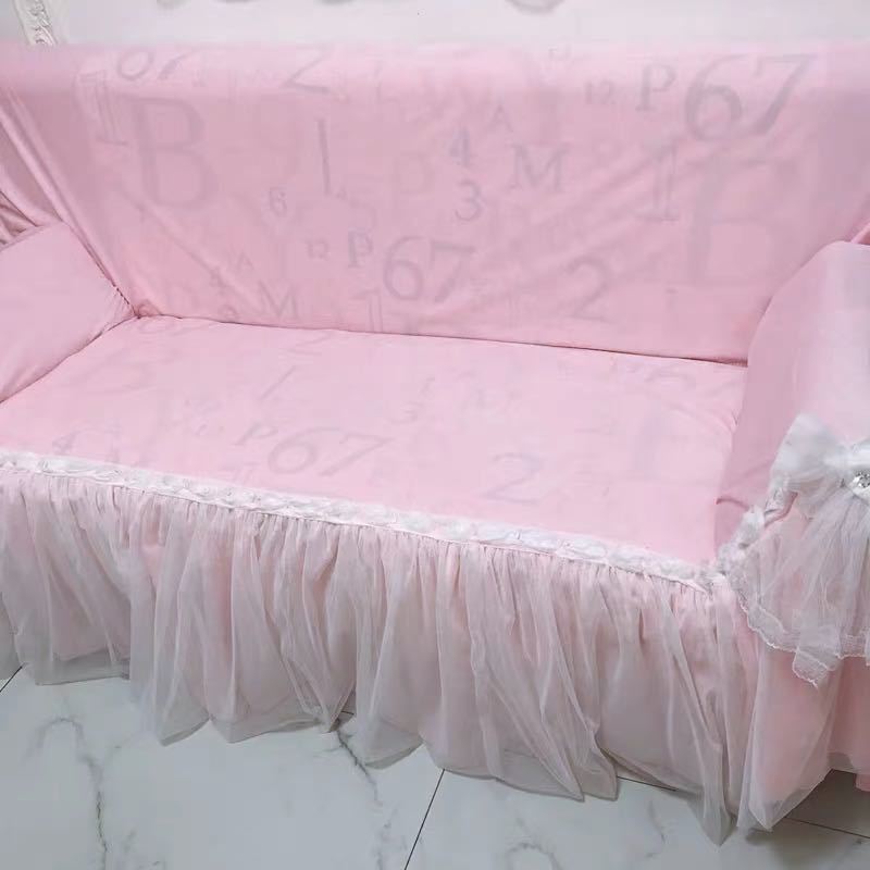 A048377三人用ソファーカバー ソファー シーツ ひざ掛け .マルチカバー 200x300cm ピンク 別サイズあり [2]
