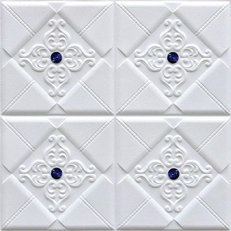 Rakuten - A04449250枚 60cm×60cm 背景壁 3D立体レンガ模様壁紙 ．防水 汚い防止 カビ防止