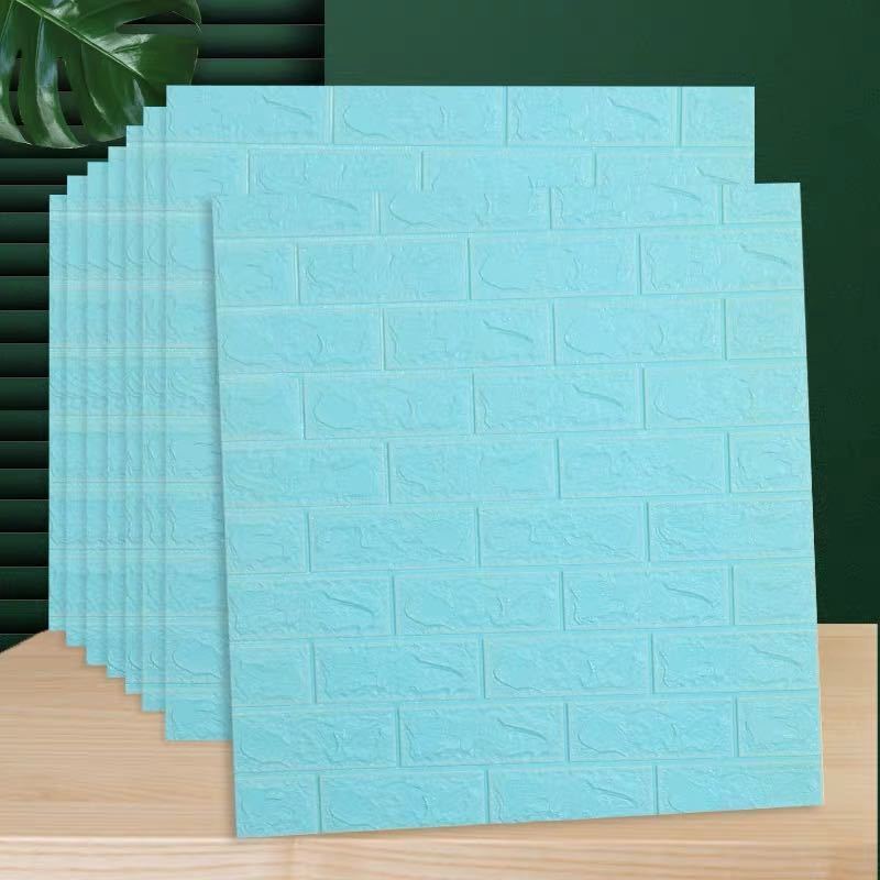 A00848850枚 70cm×70cm 背景壁 .3D立体レンガ模様壁紙 防水 汚い防止 カビ防止