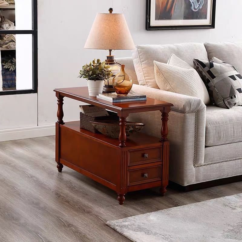 A028988ローテーブル リビングテーブル 木製 センターテーブル 収納棚付き サイドテーブル