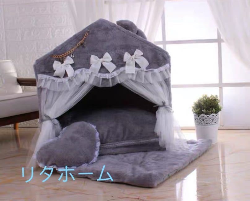 樂天商城 - A025022犬小屋 ペット用ベッド　豪華犬用ベッド　犬猫ペットハウス　サイズ選択可能