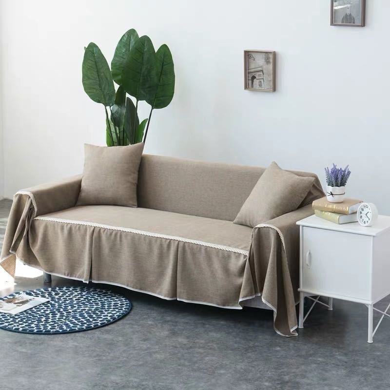 ソファーカバー ソファーシーツ 3人掛け マルチカバー ソファー保護カバー ベッドカバー ひざ掛 215x300cm [2]