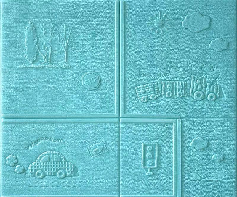 Wallpaper - A02586350枚 70cm×70cm 背景壁 3D立体レンガ模様壁紙 防水 汚い防止 カビ防止 子供部屋飾り