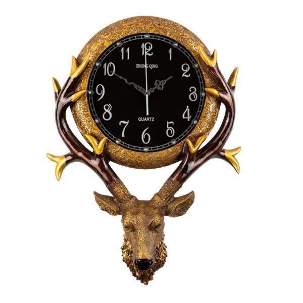 A025815掛け時計 ヨーロッパ式 クジャク 壁掛け時計