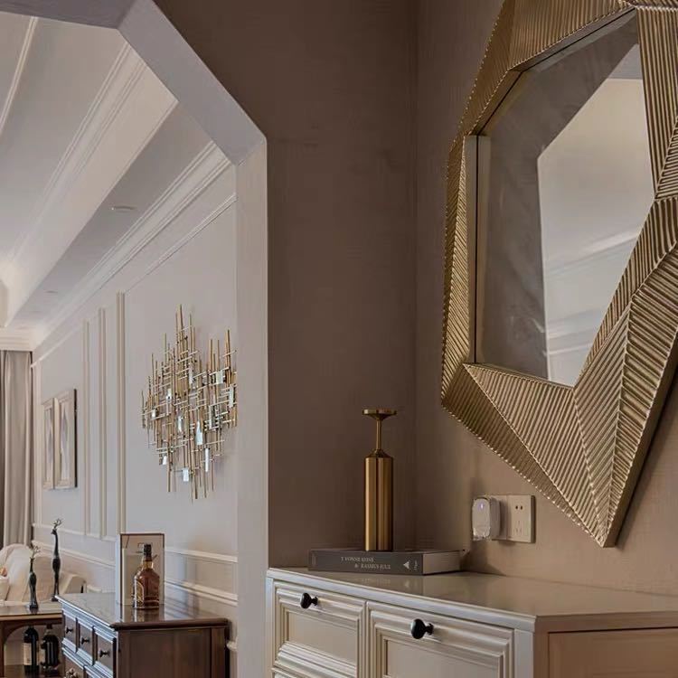 A017476高級豪華鏡 アンティーク調 壁掛け鏡 壁掛け 壁掛けミラー ウォールミラー 40x50cm [3]