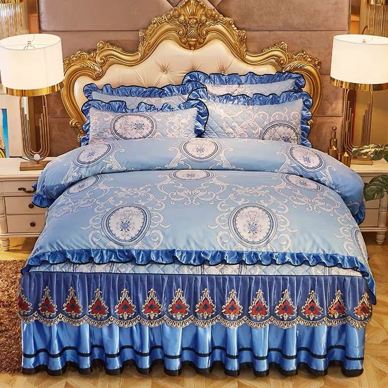 A025902高級ワイドダブル ベッド用品4点セット 寝具 ボックスシーツ　枕カバー掛け布団カバー ベッドカ..