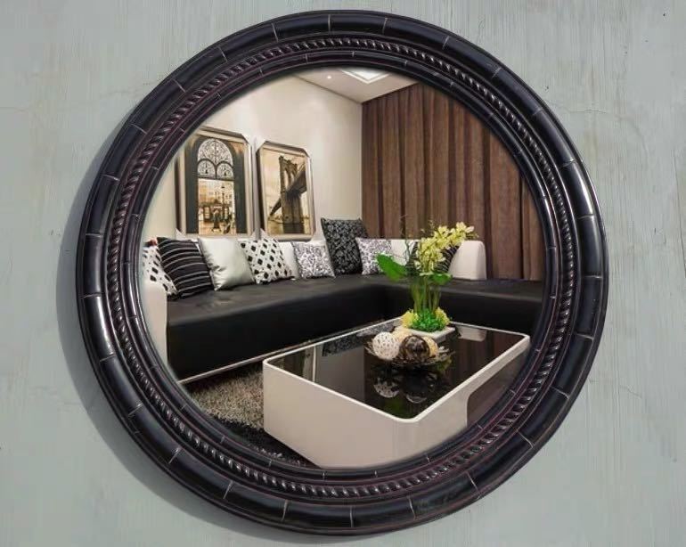 Mirror - A044438豪華鏡 アンティーク調 壁掛け鏡 壁掛け 壁掛けミラー ウォールミラー 51x51