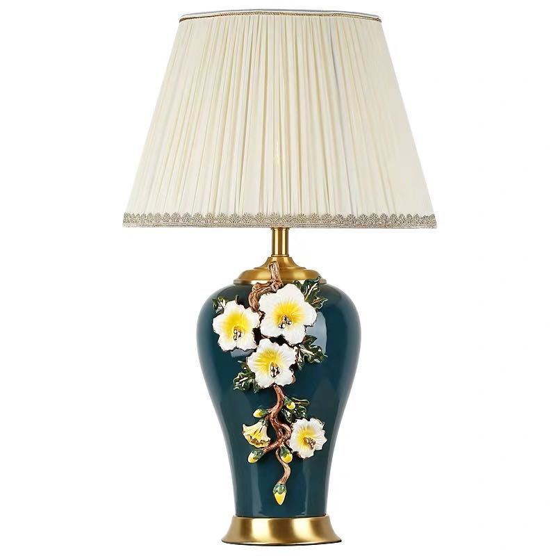 Orchid Lamps - A012672照明スタンドライト テーブルランプ デスクライト 卓上ステンド 高級陶器 ．卓上照明スタンド