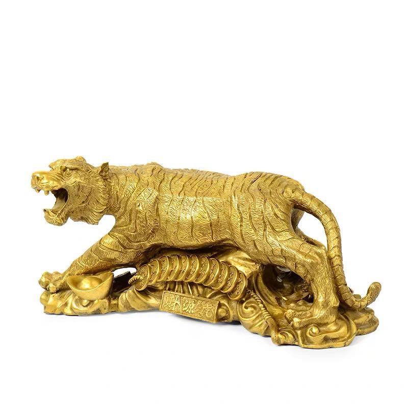 A017560置き物 鎮宅 供養品 縁起物 銅製 開運風水置物 金運祈願 上品な工芸品 高さ18cm 2