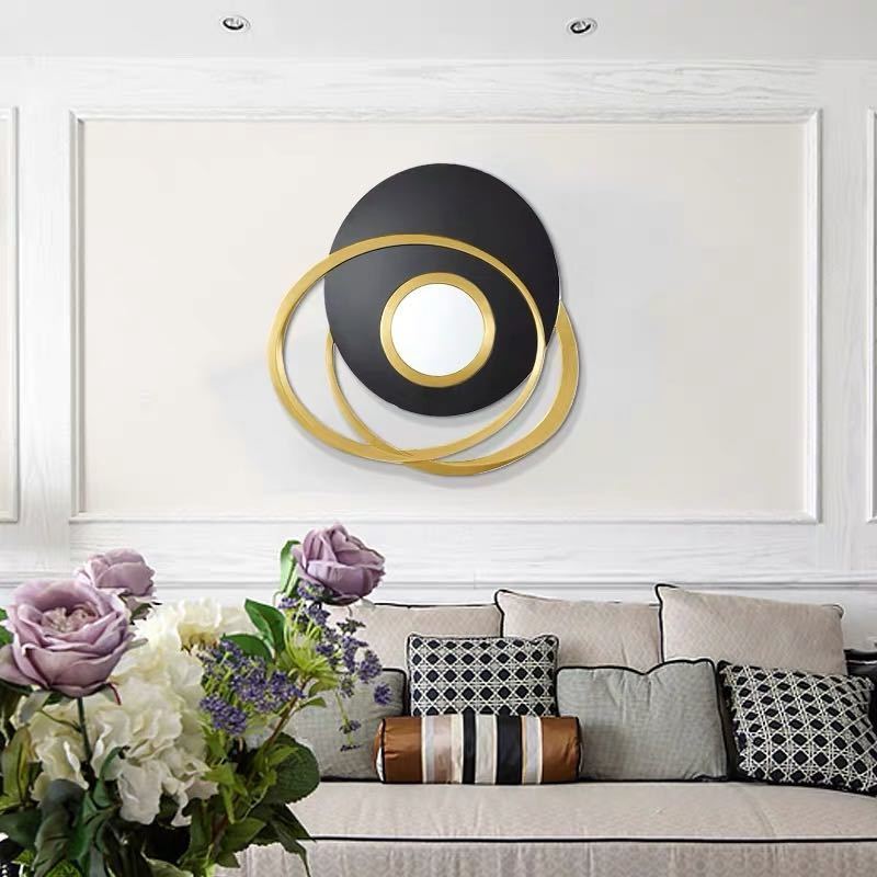 A040359高級豪華鏡 アンティーク調 壁掛け鏡 壁掛け 壁掛けミラー ウォールミラー 80x80cm [3]