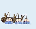 A042619壁掛け照明 ステンドグラス ランプ 壁掛け灯 ガラス工芸品.