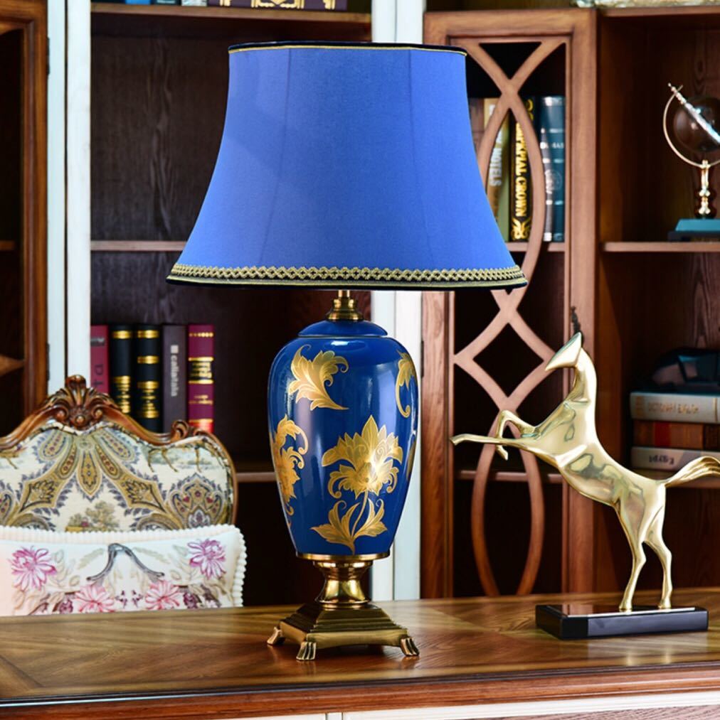 Orchid Lamps - A054585照明スタンドライト テーブルランプ デスクライト． 卓上ステンド ．高級陶器スタンド
