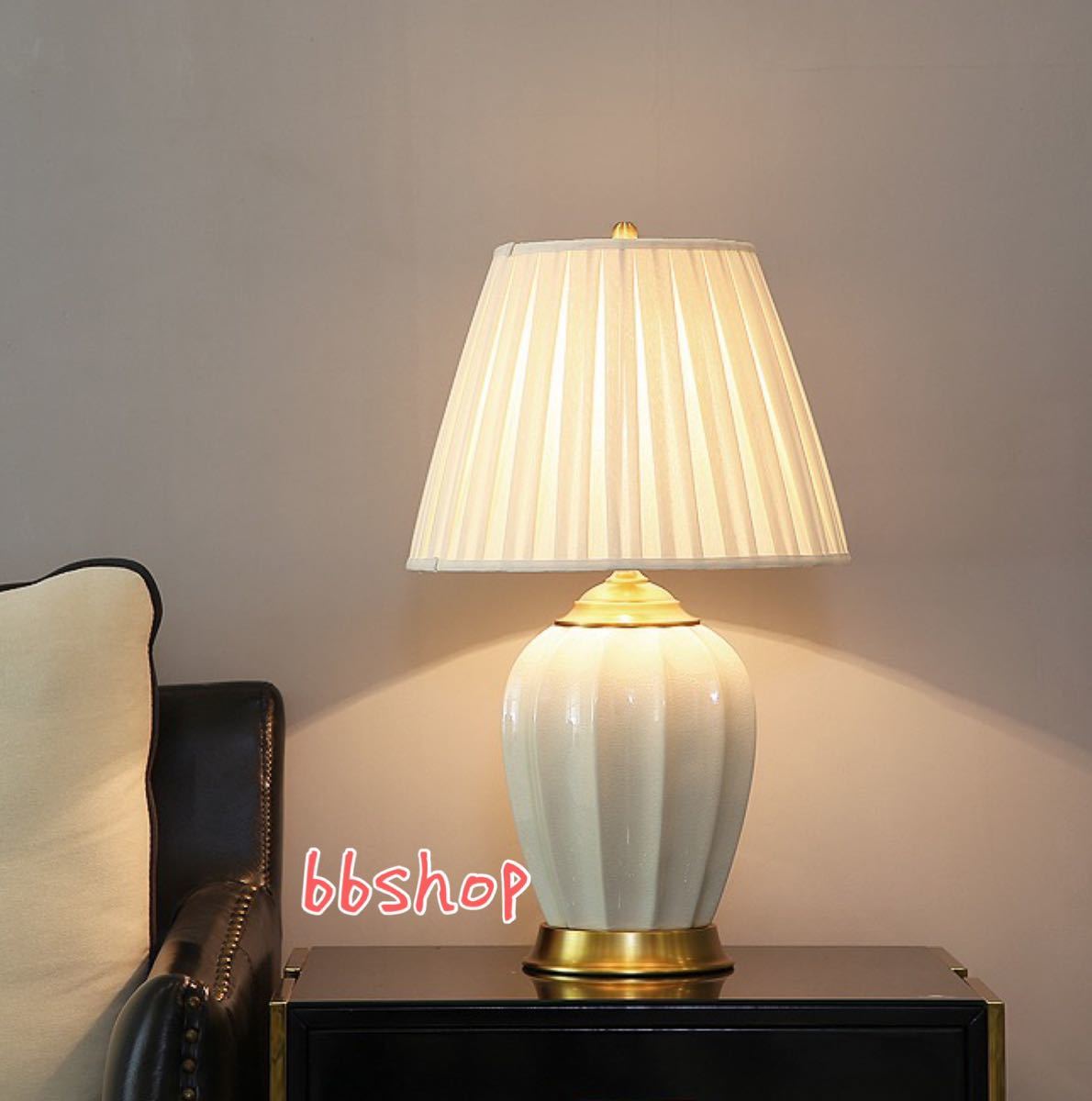 A022373照明スタンドライト テーブルランプ デスクライト 卓上ステンド 高級陶器スタンド