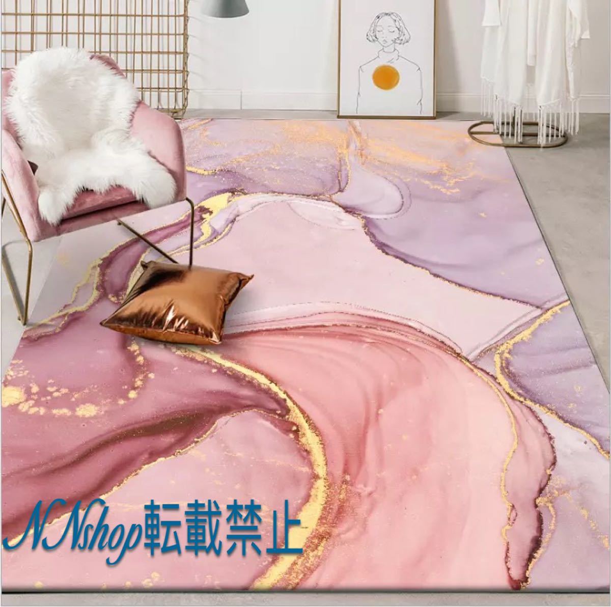 Rakuten - A017877高級感カーペット ラグマット160x230cm ホットカーペット対応 玄関マット ．サイズオーダー可能